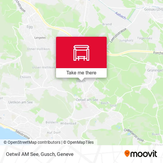 Oetwil AM See, Gusch map