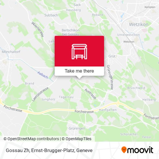 Gossau Zh, Ernst-Brugger-Platz map