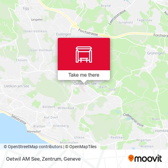 Oetwil AM See, Zentrum map
