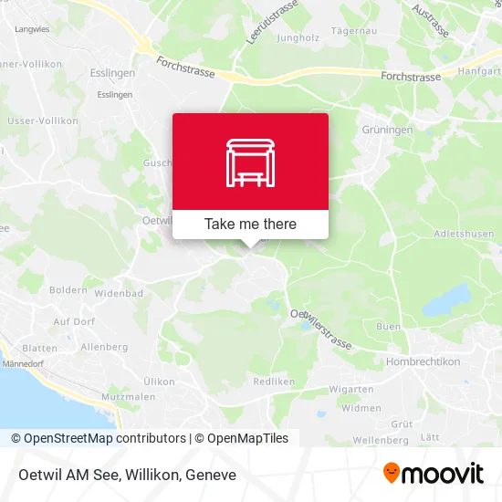 Oetwil AM See, Willikon map