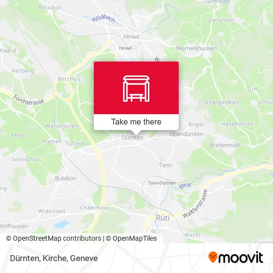 Dürnten, Kirche map