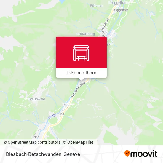 Diesbach-Betschwanden map