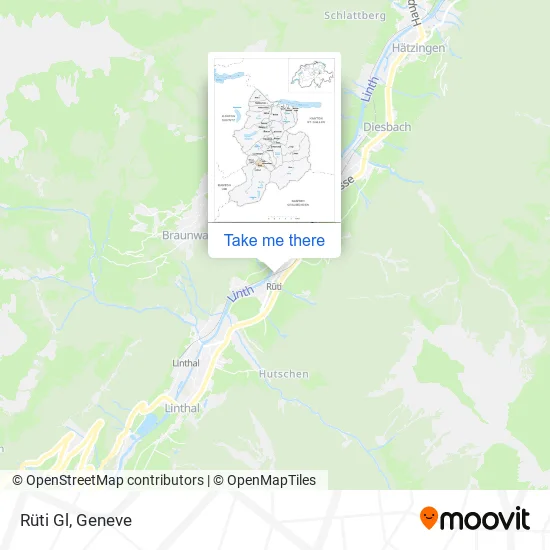 Rüti Gl map