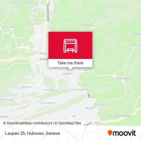 Laupen Zh, Hubwies map