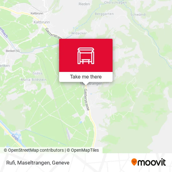 Rufi, Maseltrangen map