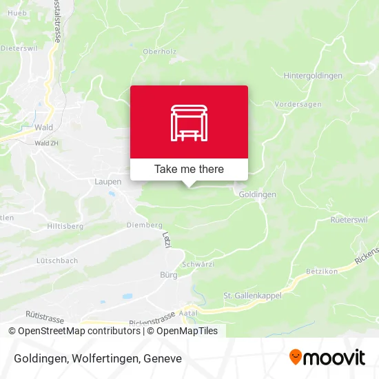 Goldingen, Wolfertingen map