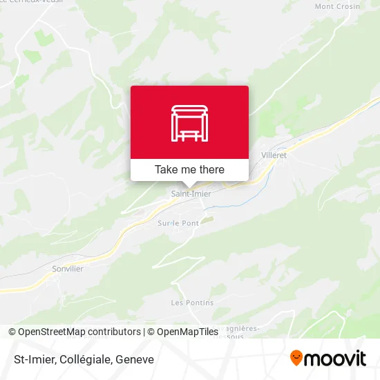 St-Imier, Collégiale map
