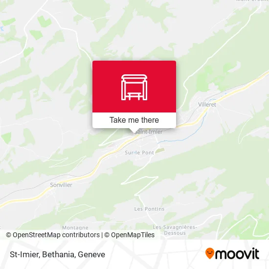 St-Imier, Bethania map