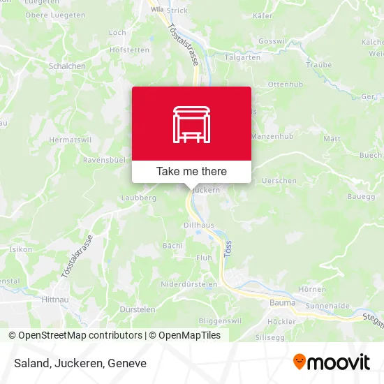Saland, Juckeren map