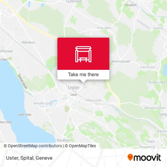 Uster, Spital map