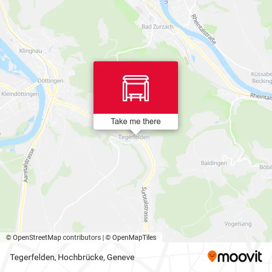 Tegerfelden, Hochbrücke map