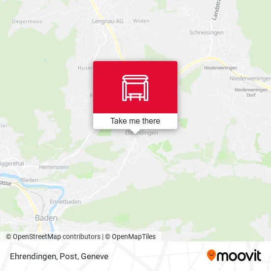 Ehrendingen, Post map
