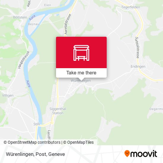Würenlingen, Post map