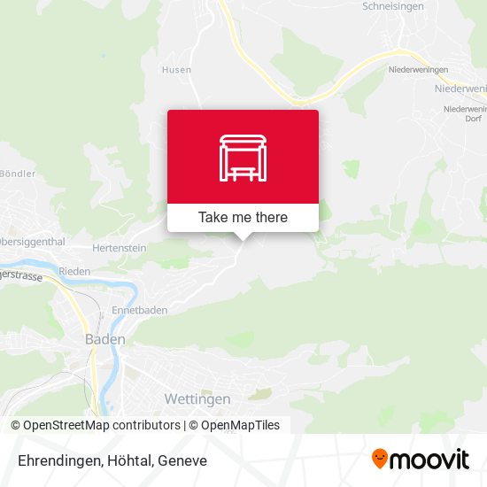 Ehrendingen, Höhtal map