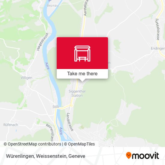 Würenlingen, Weissenstein map