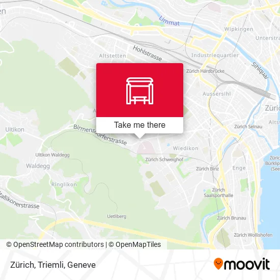 Zürich, Triemli map