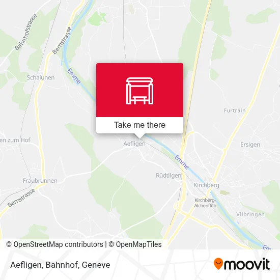 Aefligen, Bahnhof map