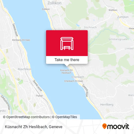Küsnacht Zh Heslibach map