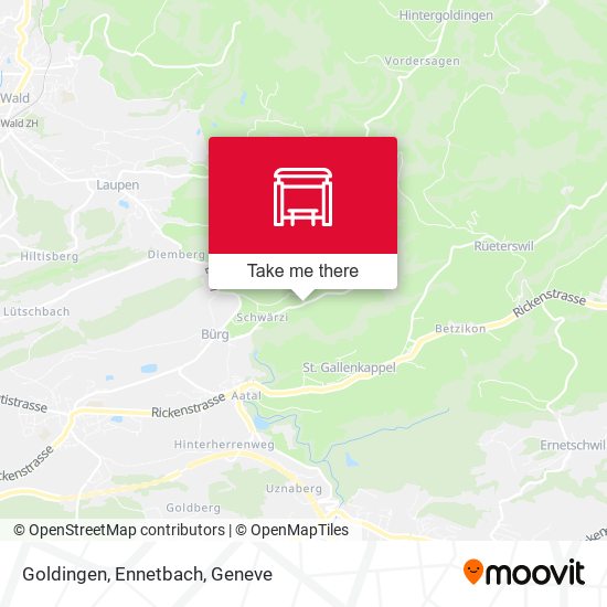 Goldingen, Ennetbach map