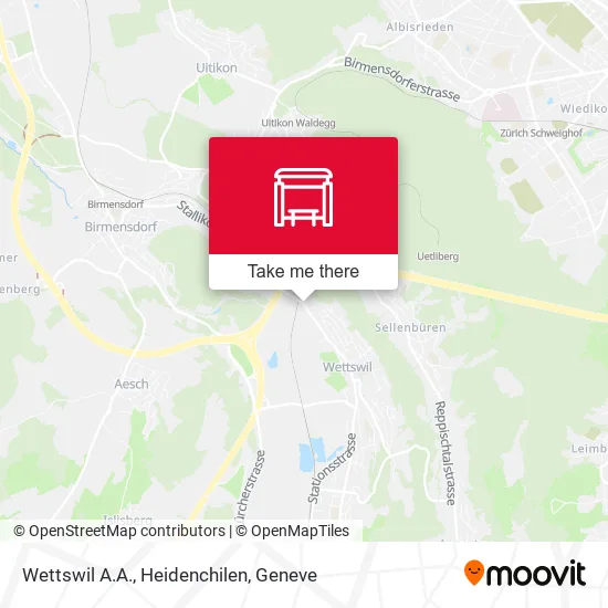Wettswil A.A., Heidenchilen map