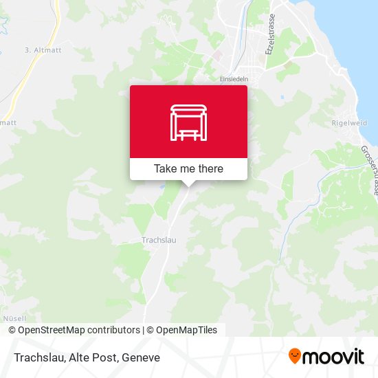 Trachslau, Alte Post map