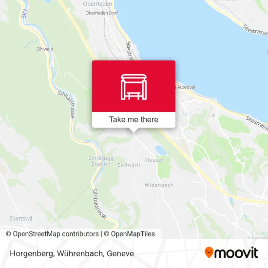 Horgenberg, Wührenbach map