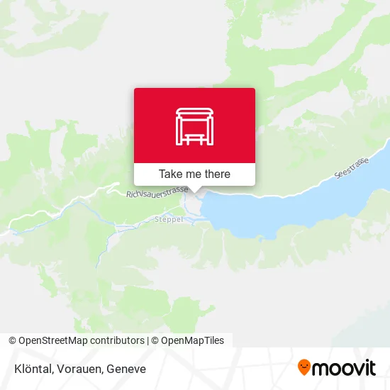 Klöntal, Vorauen map