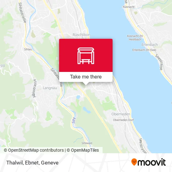 Thalwil, Ebnet map