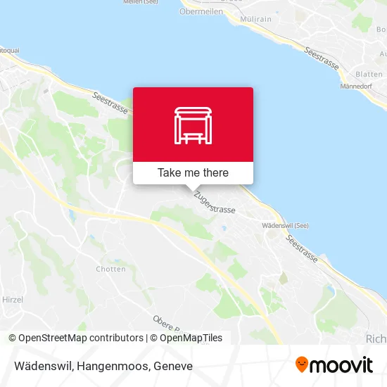 Wädenswil, Hangenmoos map