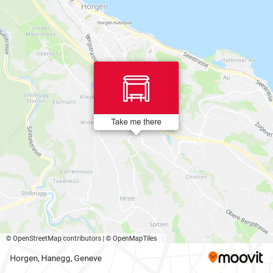 Horgen, Hanegg map