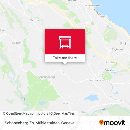 Schönenberg Zh, Mühlestalden map
