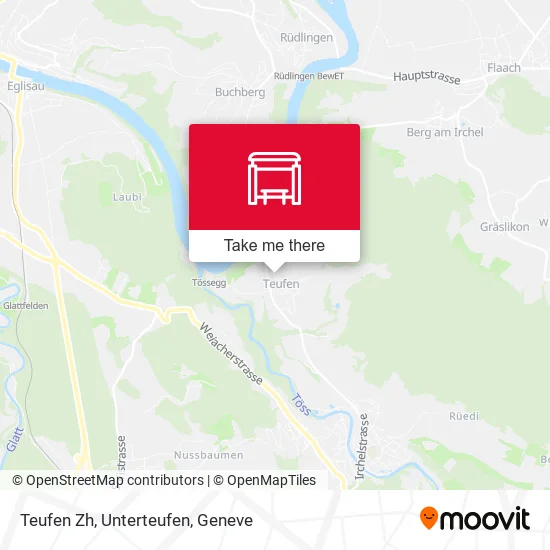 Teufen Zh, Unterteufen map
