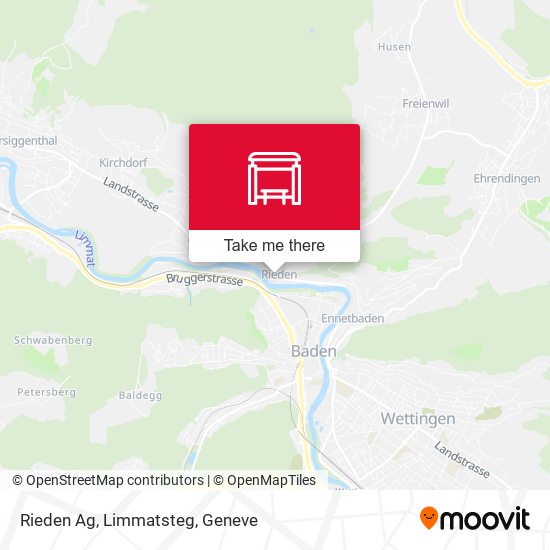 Rieden Ag, Limmatsteg map