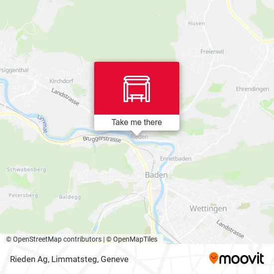 Rieden Ag, Limmatsteg map