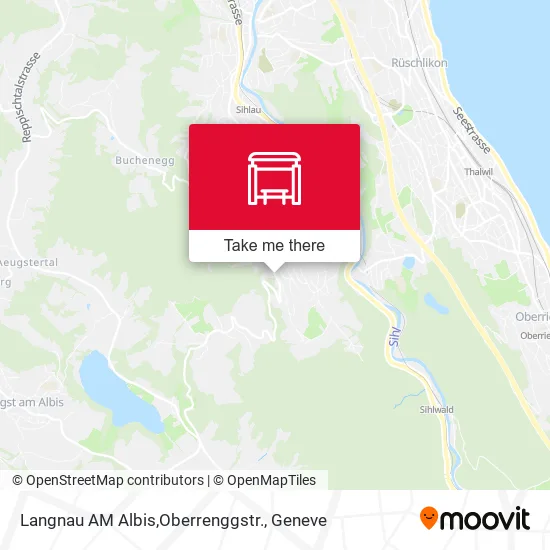 Langnau AM Albis,Oberrenggstr. map