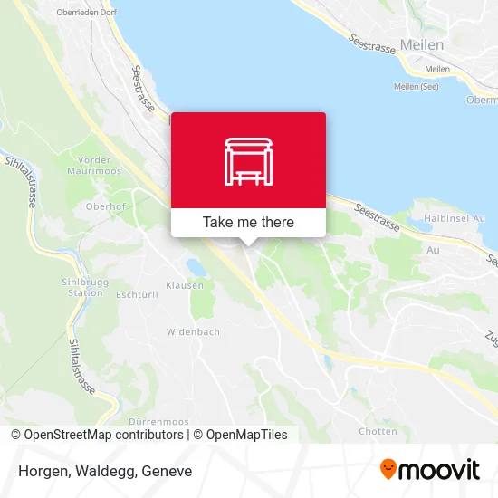 Horgen, Waldegg map