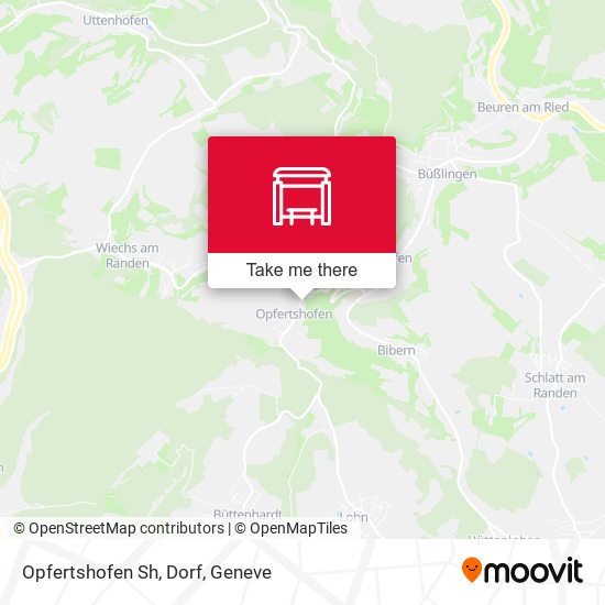 Opfertshofen Sh, Dorf map