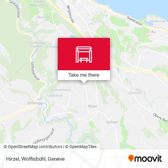 Hirzel, Wolfisbühl map