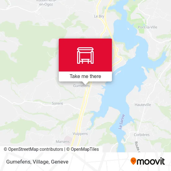 Gumefens, Village map