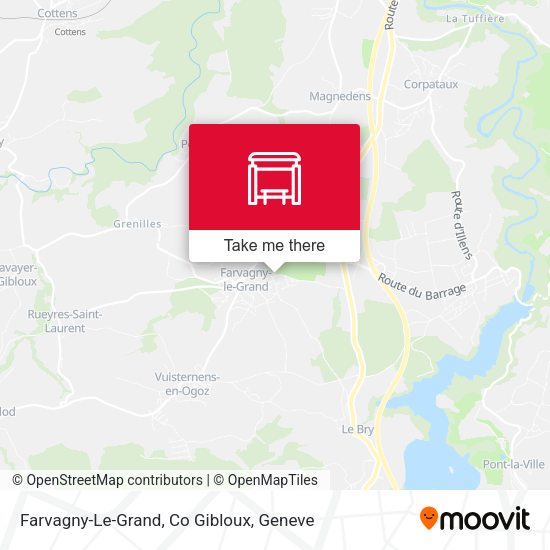 Farvagny-Le-Grand, Co Gibloux map