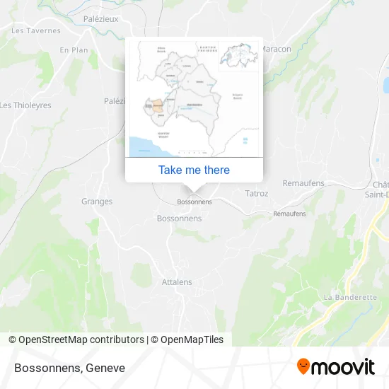Bossonnens map