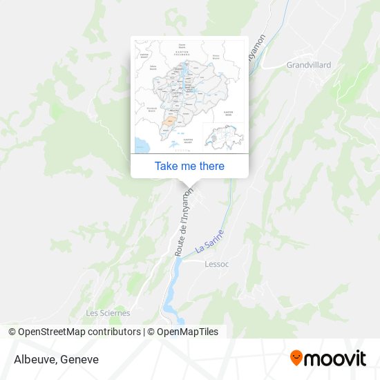 Albeuve map