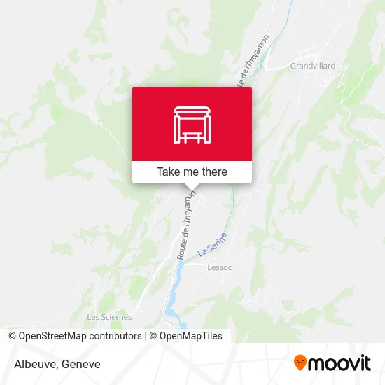 Albeuve map