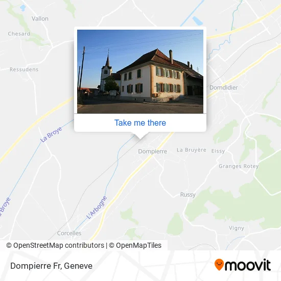 Dompierre Fr map