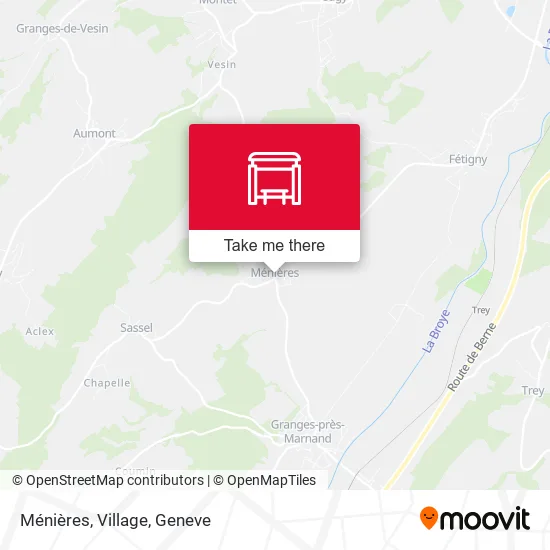 Ménières, Village map