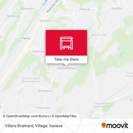 Villars-Bramard, Village map