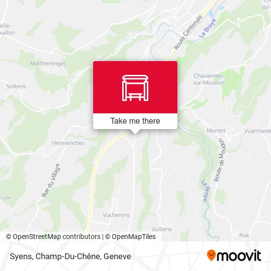Syens, Champ-Du-Chêne map