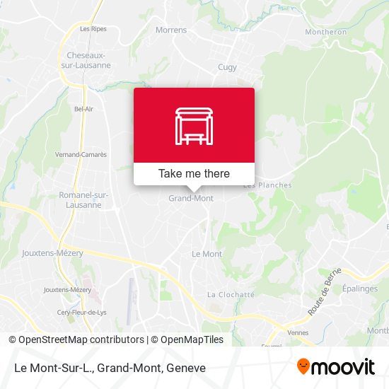 Le Mont-Sur-L., Grand-Mont map