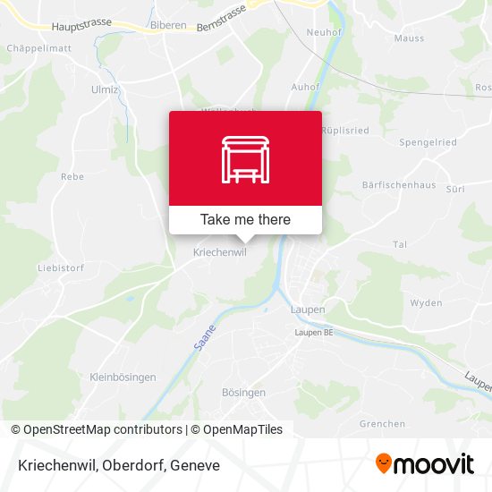 Kriechenwil, Oberdorf map
