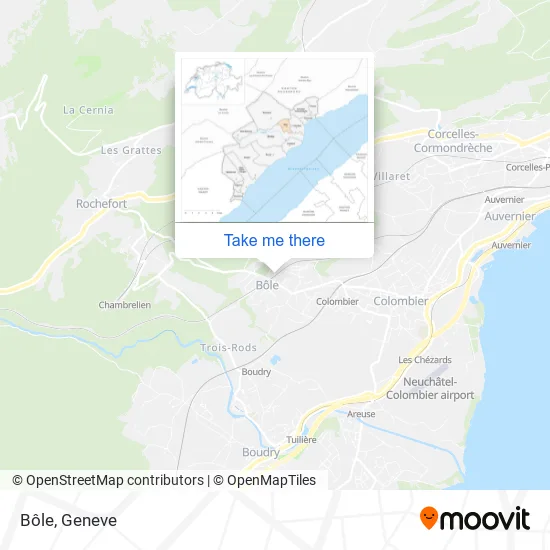 Bôle map